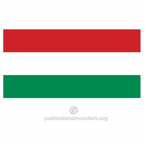 Vector flag of Hungary