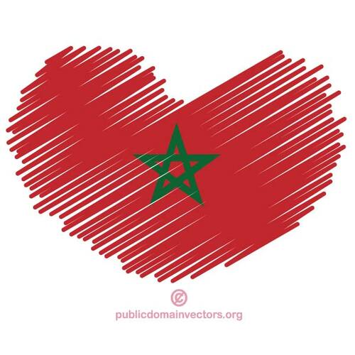 我爱摩洛哥矢量图形