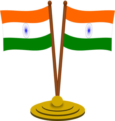Indické vlajky vektor
