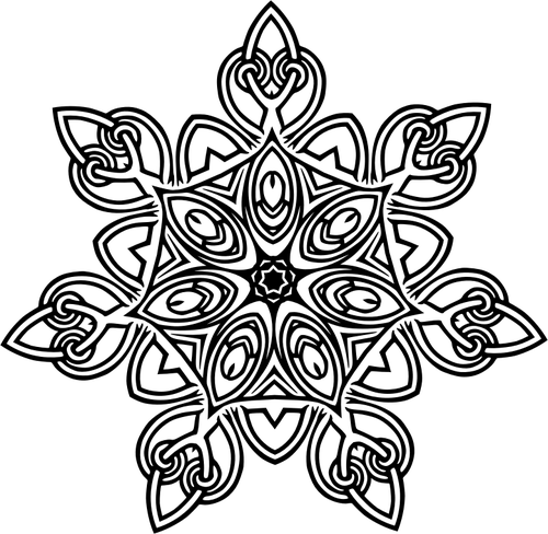 Elkaar grijpende geometrische bloemrijke ontwerp 14