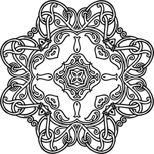 Blumige geometrische symbol