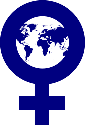 Vector clip art of females of the Earth sign