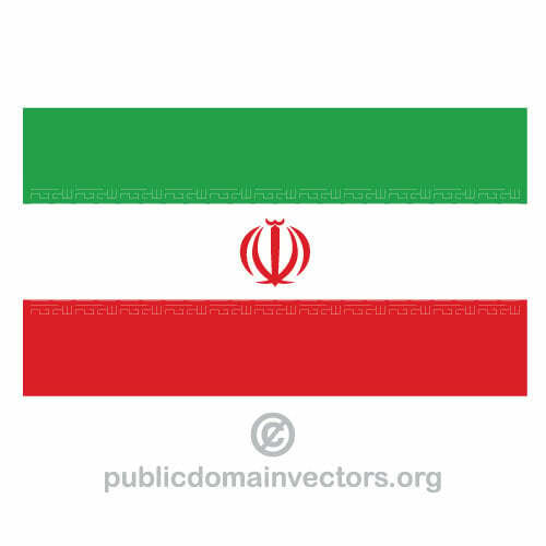 Drapeau iranien vector