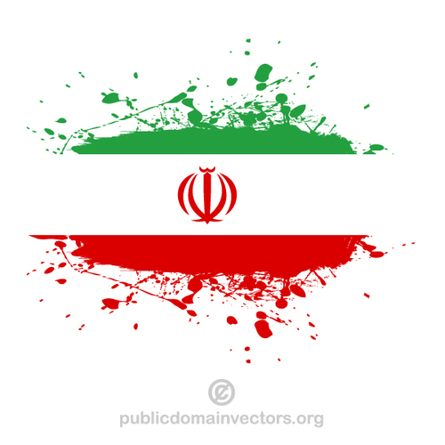 Íránské vlajky vektorové grafiky