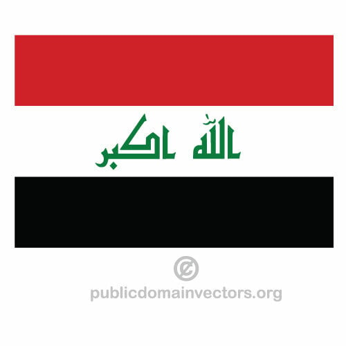 Bandera iraquí vector