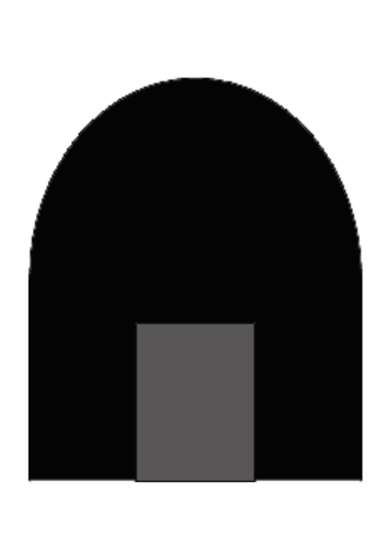 Entrance vector silhouette