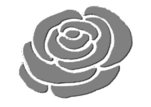 Ireland rose silhouette
