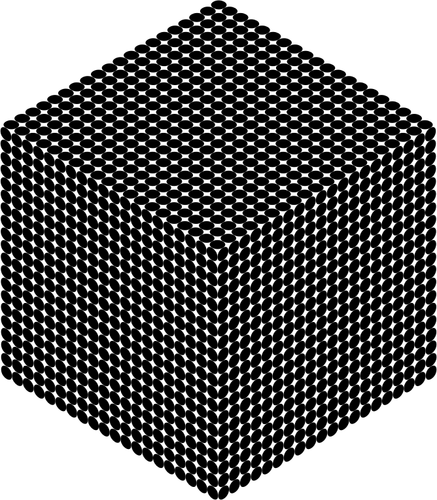 Isometrische Kreise cube