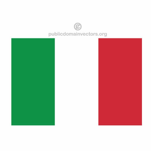 Italské vektor vlajka