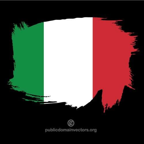 イタリアの国旗を塗り
