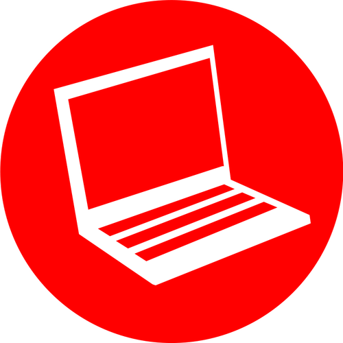 Ícone de vetor de laptop