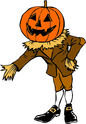 Pumpkin Man glinsterende clip art