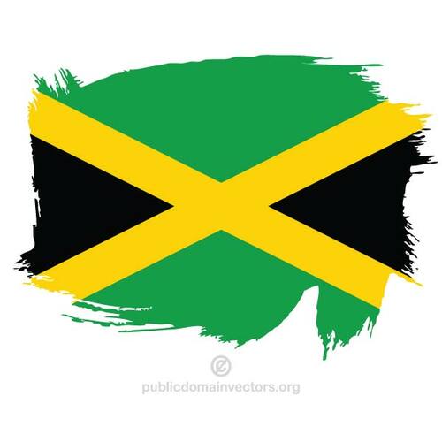 Geschilderde vlag van Jamaica