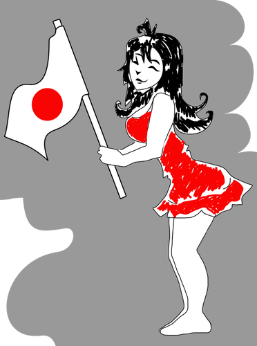 Japoński cheerleaderka obrazu