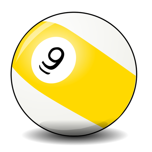 Vector clip art of pool ball