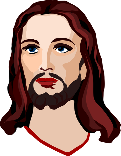 Image of the face of Jesus | Public domain vectors