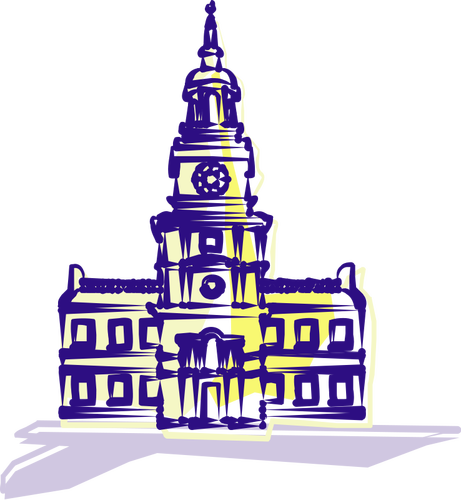 Independence Hall vector art