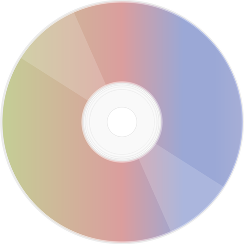 CD z tęczy odblaskowe boczne wektorowej