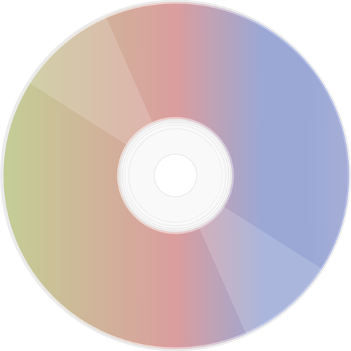 CD con una ilustración del vector reflectante lateral del arco iris