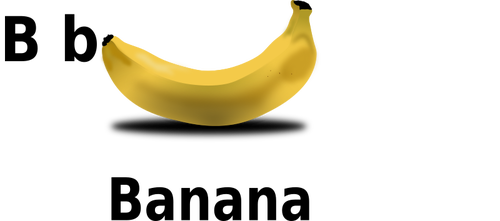 B untuk pisang clip art