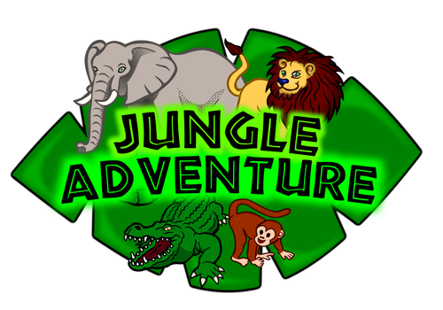 Clip art of Jungle Adventure Kids Club Logo