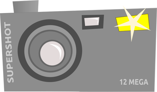 Vector drawing of fancy camera icon