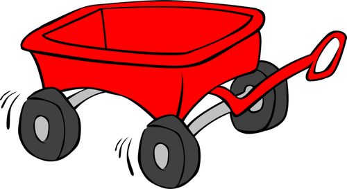 Toy wagon vector graphics