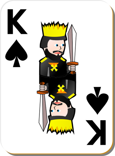 בתמונה וקטורית קלף משחק מלך עלה