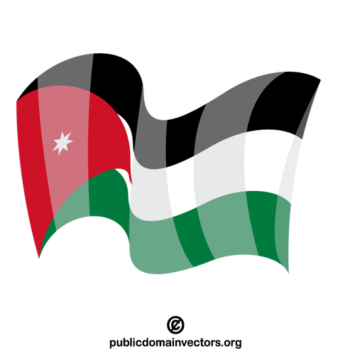 Kingdom of Jordan national flag
