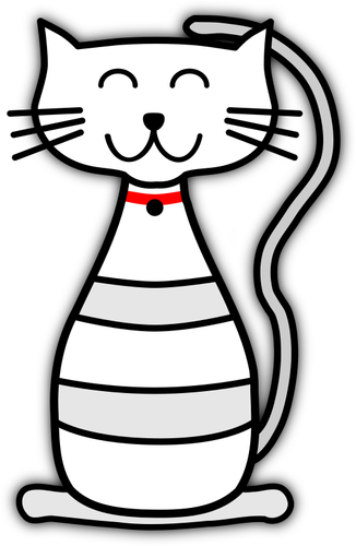 Gambar kucing kartun  Domain publik vektor