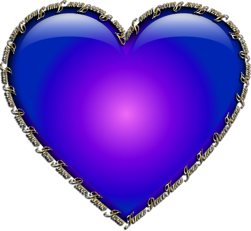 Imagen de corazón azul