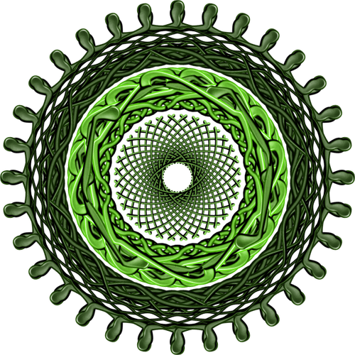 Imagen mandala verde