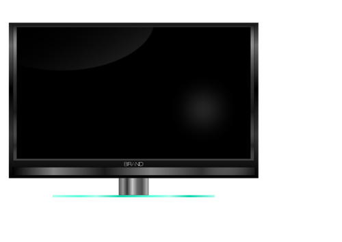 High definition TV set vector clip art