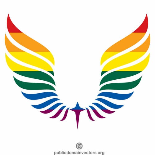 Křídla LGBT barev