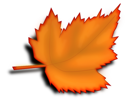 Gul høst maple leaf vektor image