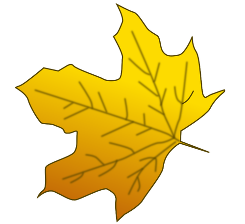 Image vectorielle de jaune maple leaf