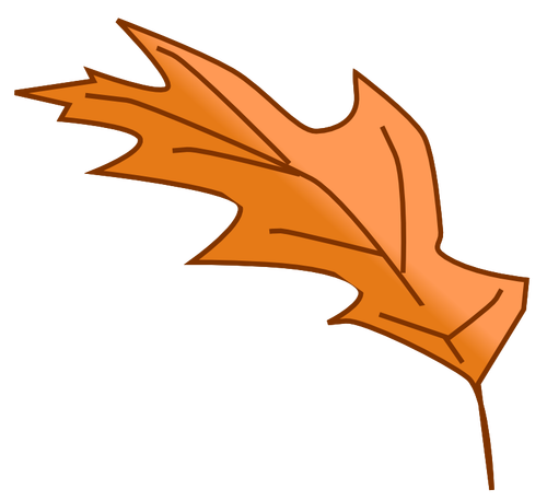 Дуб осенних листьев векторное изображение