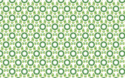 Seamless pattern with green leaves