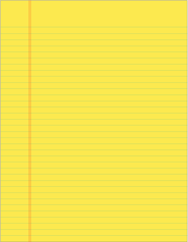 Vektorový obrázek žluté víceúrovňová lemované listy papíru