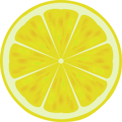 Dibujo vectorial de rodaja de limón