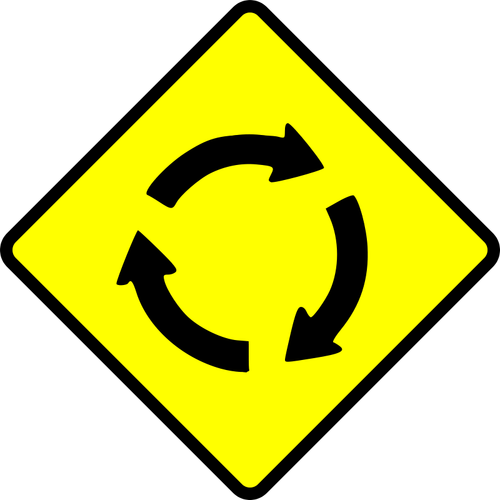 Rotonda PRECAUCIÓN signo vector de la imagen