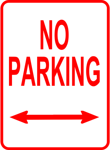 No hay aparcamiento tráfico roadsign vector de la imagen