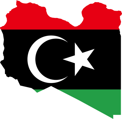 Kaart van Libië