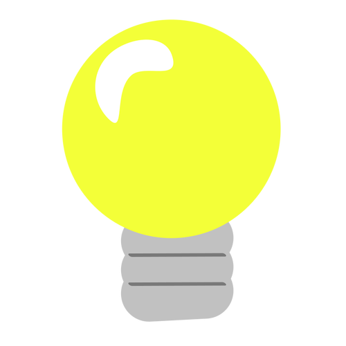 Vektor symbol žárovky
