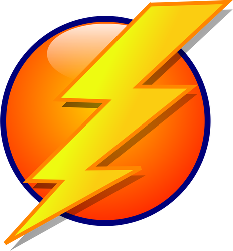 Lightning icon vector illustration