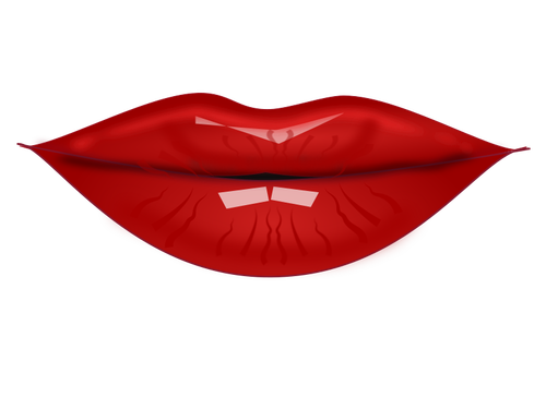 Vector illustration of sensual woman lips