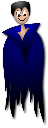 Capretto in ClipArt vettoriali costume di Dracula