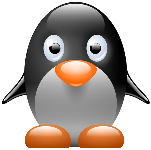 Pequeña imagen vectorial de pingüino