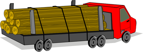 Download Logging truck vector drawing | Public domain vectors