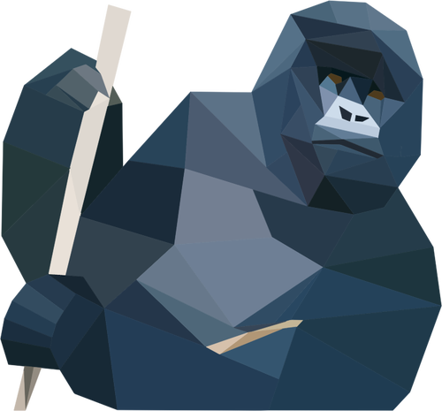 Low-Poly-gorilla
